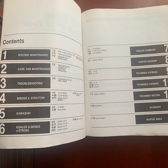 Chilton Repair manual Small Engine Repair Up to 20 Hp paperback - Picture 6 of 8